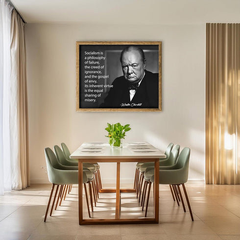 Posterizer 1 pcs-Socialism is a Philosophy of Failure-Winston Churchill-Famous Figures Art Collection-Quotes- Living Room Bedroom Decor- unframed ...
